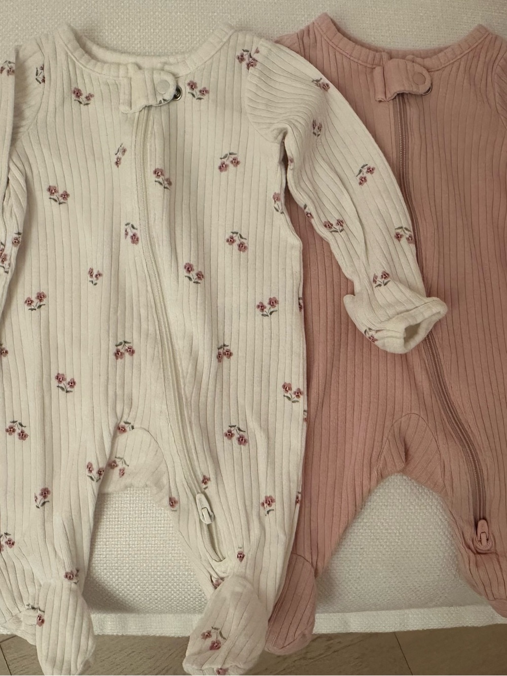Carter's Ribbed Footed One-Piece 3 pc bundle - NWOT